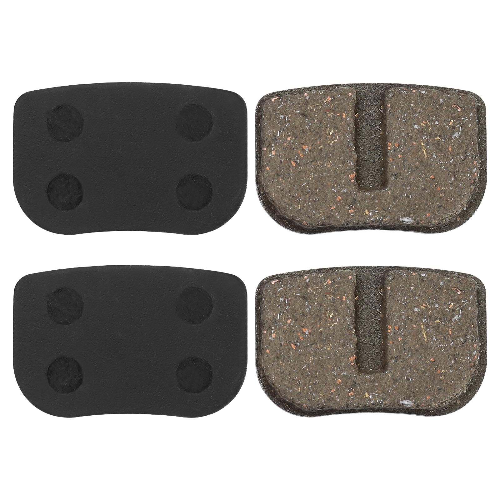 OTOTEC 2 Pairs Brake Pads Compatible with Mach1 Electric or Petrol Scooter Wear-Resistant Disc Brakes Scooter Repair Kit 27.5x18mm Black