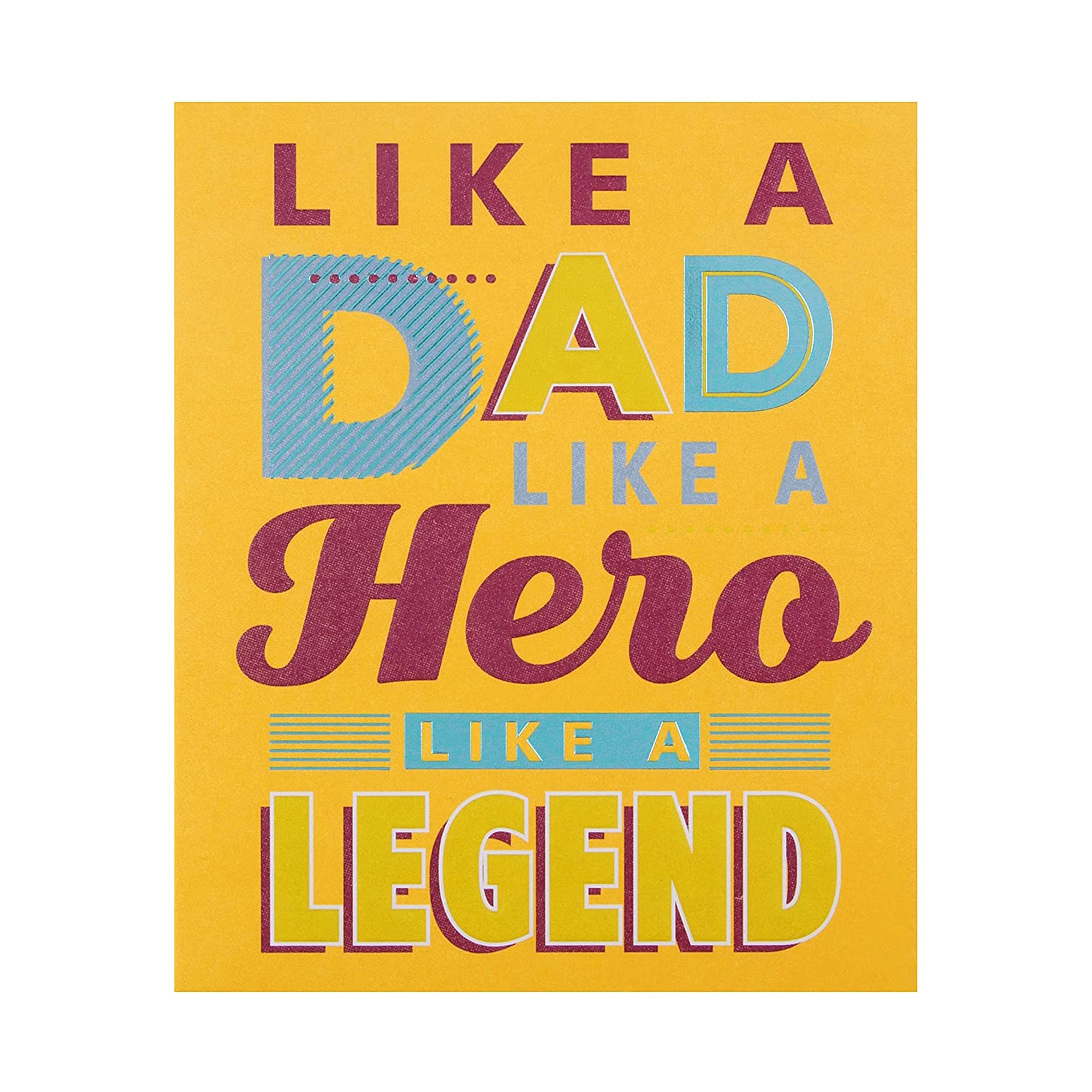 Hallmark Like A Dad Father's Day Card 'Hero' - Medium