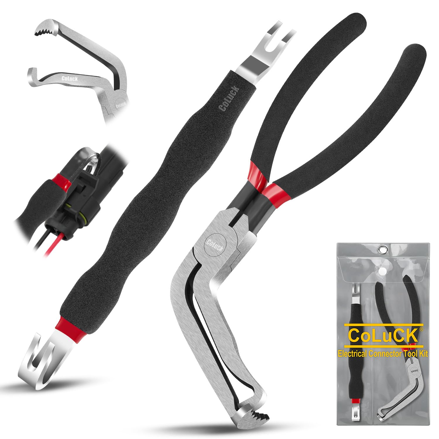 Photo 1 of Electrical Disconnect Pliers 37980,60 Degree, Connector Separator 13120, Plug Pliers, Plug Separator, Terminal Removal Tool,Automotive Hose Disconnect Tools for Push Tab Style Plugs