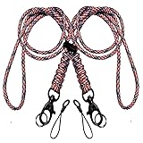 BSGB 2Pcs Paracord Lanyard Metal Hook Durable