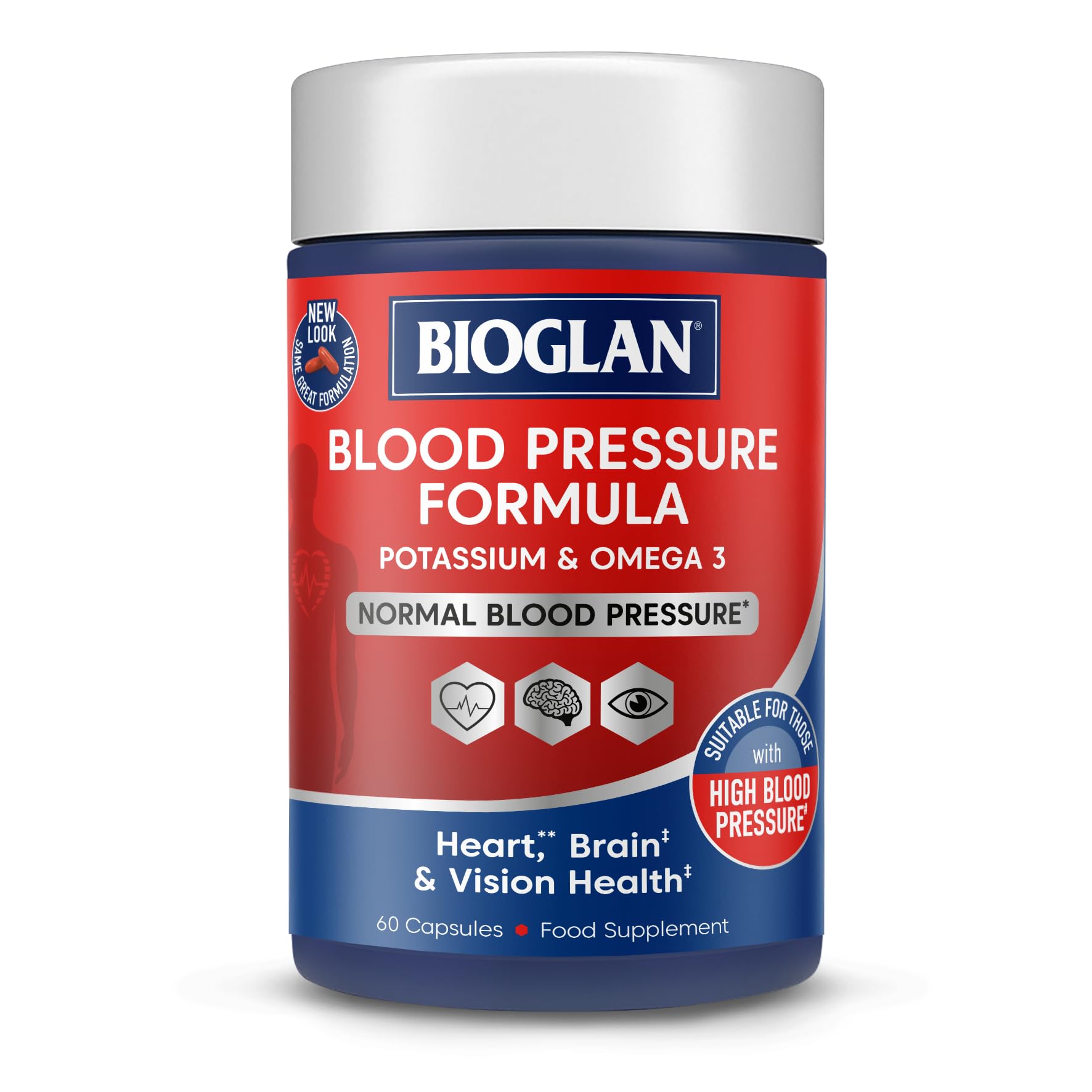 Bioglan Blood Pressure Formula Capsules, 60 Count