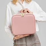 Suupvaor Travel Makeup Bag with LED Mirror 2-Layer Adjustable Compartments view 7