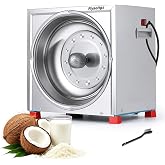 Flyseago Commercial Electric Coconut Grater 300W Stainless Steel Vertical | Coconut Processing Scraper Shredder Pro Coconut Meat Removal Tool Coconut Plup Planer for Desserts, Coconut Milk, Oil&amp;Flakes