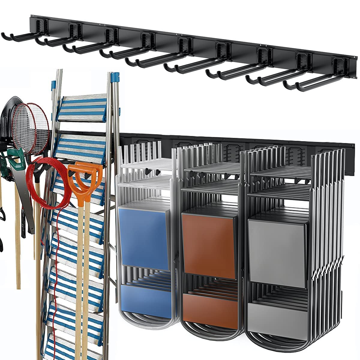 Track Tool Racks Mua TORACK Tool Storage Rack, Heavy Duty Steel Garage Wall Mount Garden ...