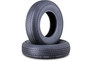 LIBRA TRAILER PARTS 2 Premium Trailer Tires ST185/80R13 6PR LR C Steel Belted Radial w/Scuff Guard 89/94N