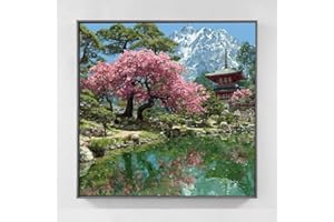 Diamond Painting Landscape Diamond Art Kits for Adults, Tree Peinture Diamant Adulte Beginners 5D Square Full Drill Crystal G