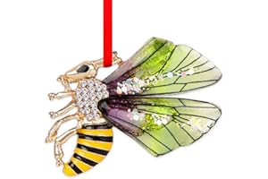 FLYAB Bee Christmas Ornaments 2023 Bee Ornaments for Christmas Tree Honey Bee Decor Cute Bee Christmas Ornaments Gifts for Women Girls Mom Sisters Bee Lovers