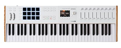 Arturia KeyLab 61 mk3 White — 61 Key USB MIDI Keyboard Controller with Analog Lab Pro Software Included