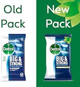 Dettol Big & Strong Bathroom Wipes 25 Count - Extra Strength Soap Scum Limescale view 2