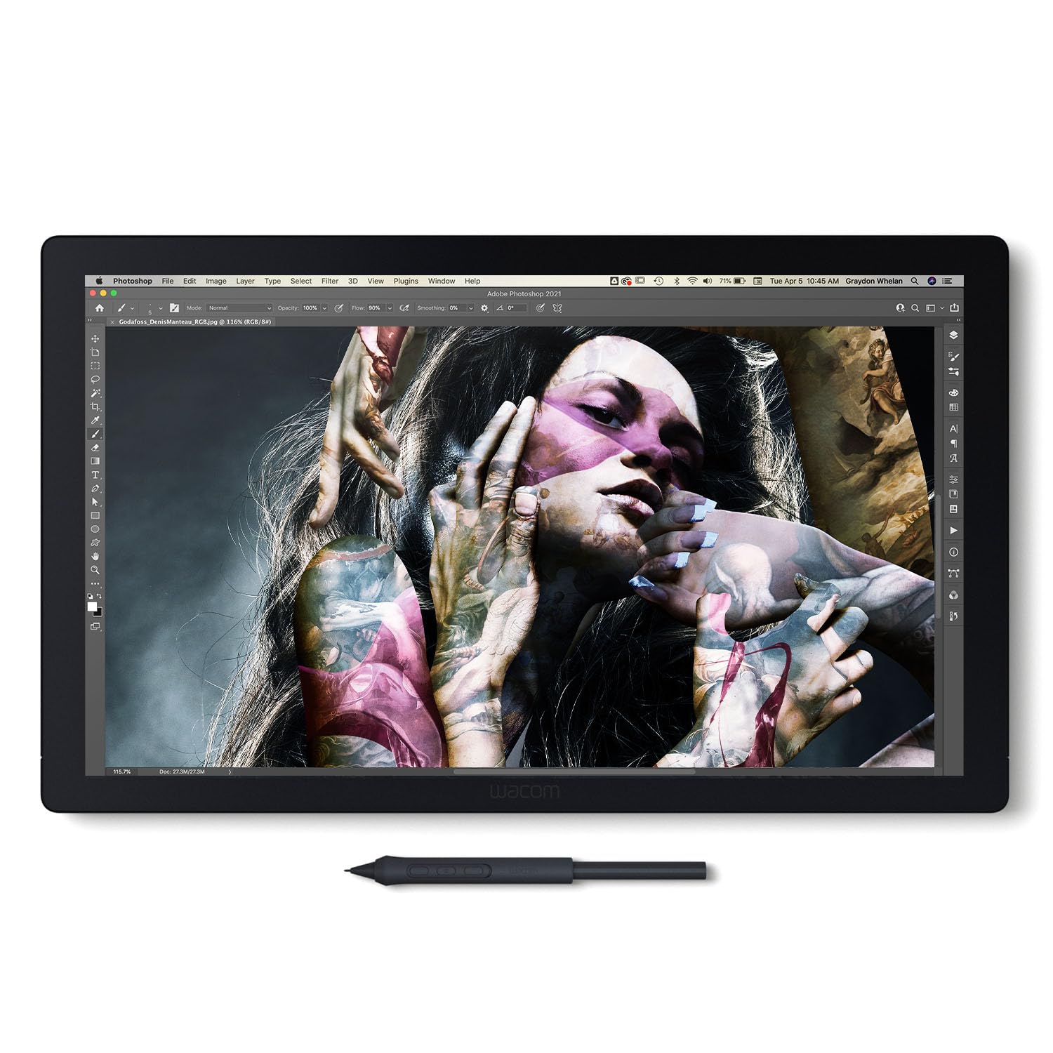 Photo 1 of ***SEE NOTES & PHOTOS BEFORE BIDDING**CRACKED SCREEN**MISSING PROPEN** PARTS ONLY**
 
Wacom Cintiq Pro 17 Drawing Tablet with Screen, 17.3" Ultra HD 4K. 10-bit 120Hz Touchscreen Display Graphic Arts Tablet with Pro Pen 3, for Windows PC, Mac, Linux
