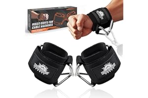 Lights Mountain Adjustable Wrist Cuffs Neoprene Padded Straps for Cable Machines Strength Training Equipment
