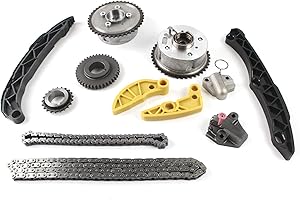 FIWARY Timing Chain Kit Camshaft VVT Gear fit for 2011-2018 Kia Sorento Optima Sportage, for 2011-2019 Hyundai Santa Fe Sonata Tucson 2.4 2.0 G4KJ Replace OE 24350-2G750 24370-2G750 24321-2G111