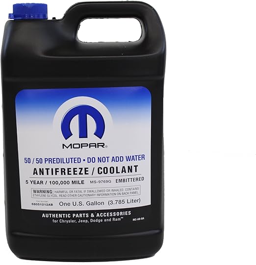 Genuine Mopar Fluid 68051212AB 50/50 PreDiluted Antifreeze/Coolant 1