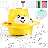 Drawing Robot for Kids, STEM Screen-Free Montessori Toy, Ages 3 4 5 6 7 8 | Painting Robot, Montessori Educational Toy, Voice Interaction, Music &amp; Vocab Learning, Gift for Kids, STEM Educational Toy
