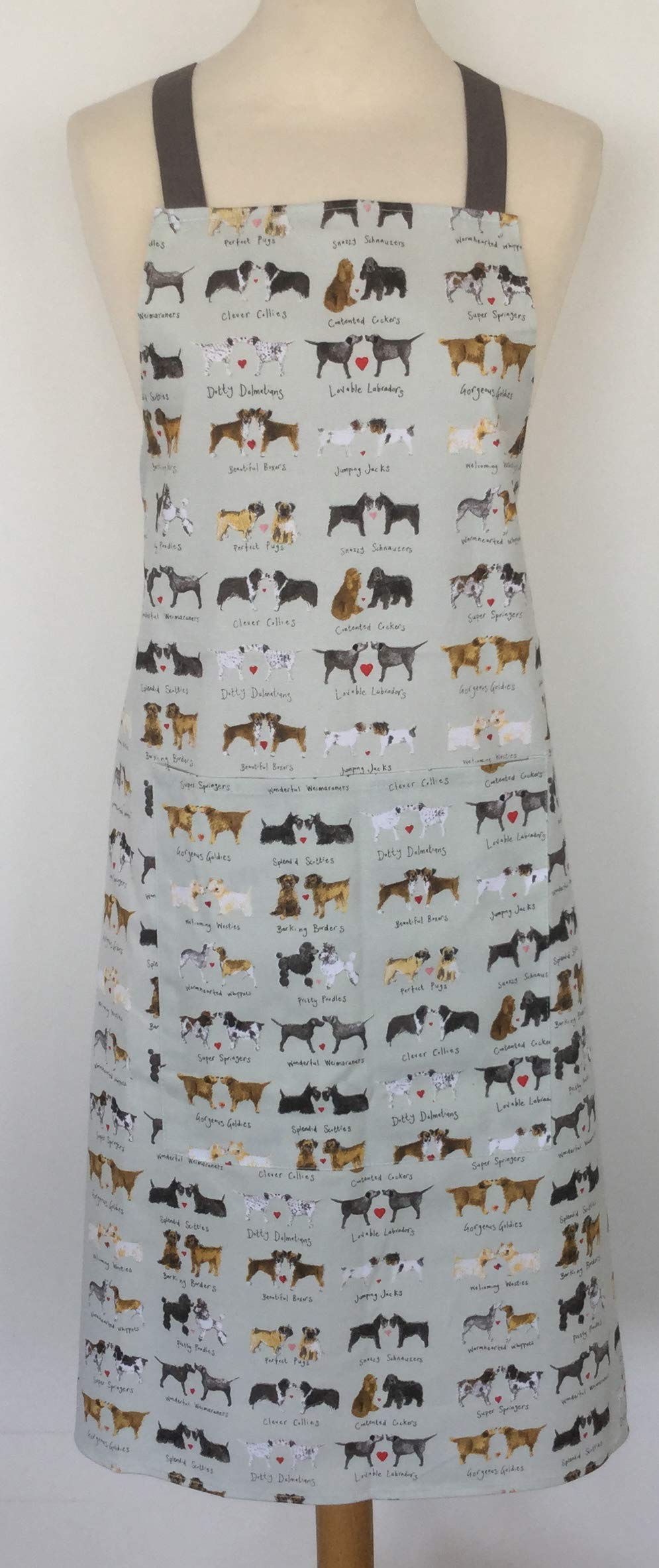 Alex Clark Delightful Dogs Apron With Pocket - Kitchen Linen - Baking - Cooking