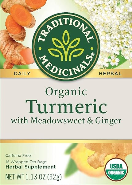 TRADITIONAL MEDICINALS TEA,OG2,TURM W/MDWSWT&GN 16 COUNT (PACK OF 6)
