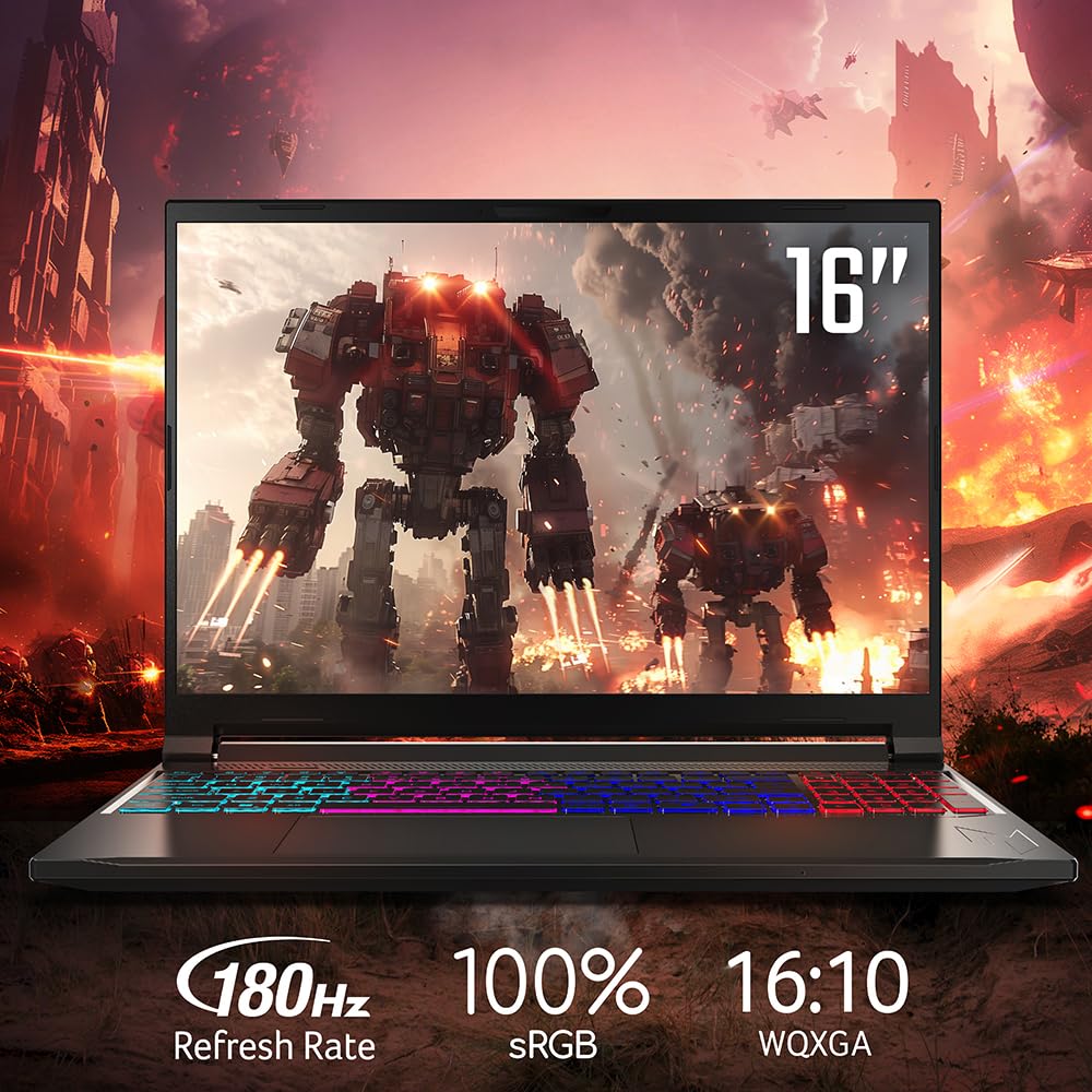 Acer Nitro V 16S AI Gaming Laptop | AMD Ryzen 7 260 Processor | NVIDIA GeForce RTX 5060 Laptop GPU (572 AI Tops) | 16