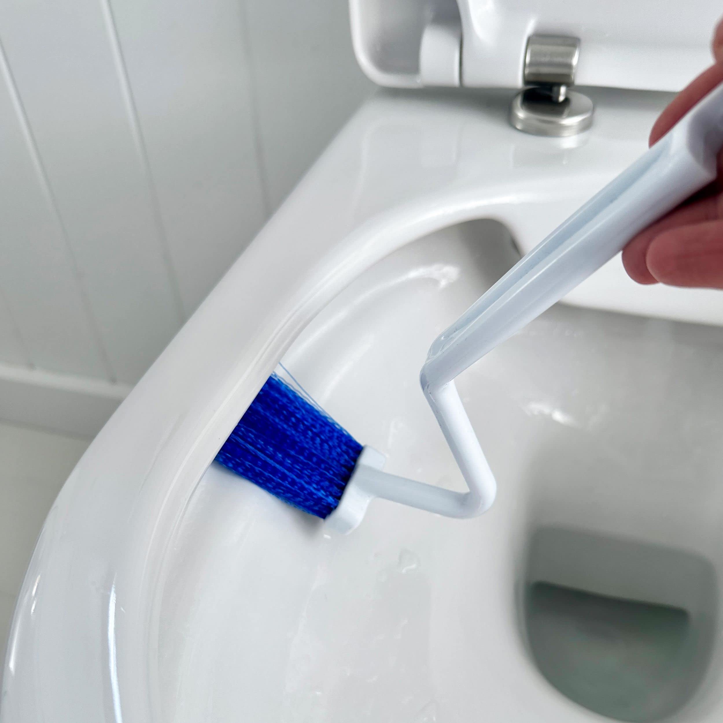 The Home Valet Company Rim Toilet Brush With Unique Holder Toilet Brush Set