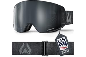 WILDHORN OUTFITTERS Wildhorn Pipeline Ski Goggles Men Women OTG Anti-FogScratch Snowboard Goggles-US Ski Team Official Supplier-100% UV Swap Lens