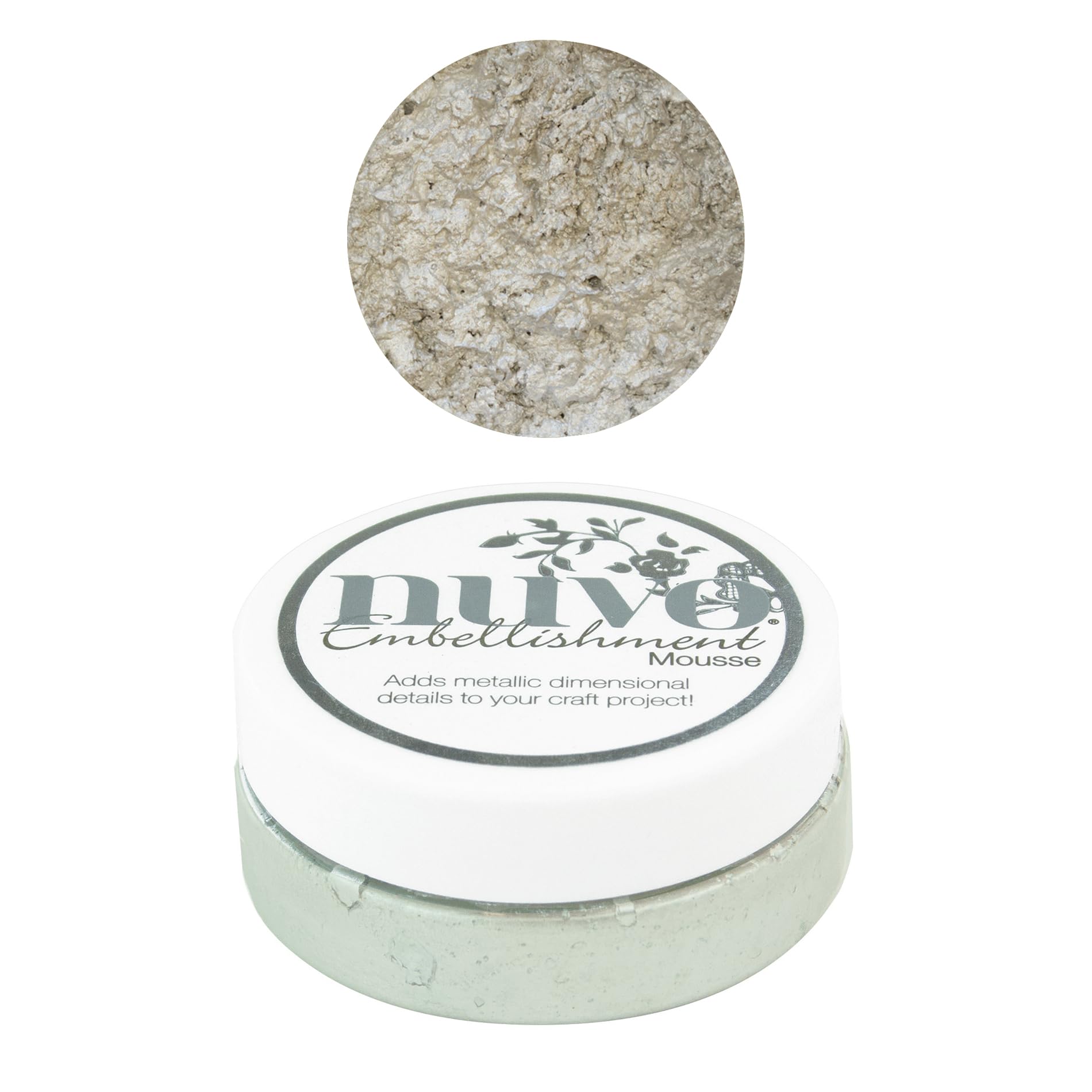 Nuvo by Tonic Studios Embellishment Mousse, Pure Platinum, 803n