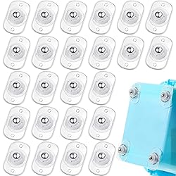 Honoson 24 Pcs Self Adhesive Caster Wheels Mini