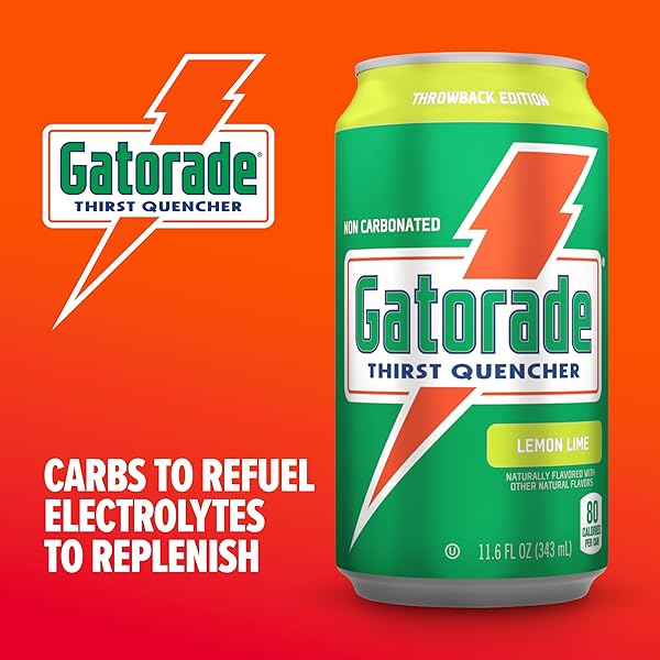 GATORADE THIRST QUENCHER, 3-FLAVOR VARIETY, 12 FL OZ CANS (PACK OF 18)