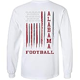 Football Team Color American Flag Long Sleeve Unisex T-Shirt