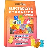 Electrolyte Gummies Sugar Free | Electrolyte Hydration Energy Gummies for Running & Sports - Energy Chews with Calcium & Vitamin C for Kids & Adults, Multiple Mixed Flavors, Gluten-Free, 90 Count