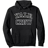 Yale University Crew Big Varsity Font Logo Pullover Hoodie