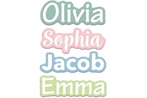 Custom Name Stickers for Water Bottles - Personalized Waterproof Vinyl Name Labels for Cups, Tumblers, Helmets, Laptop, Servers, Cars and Daycare (6 Stickers)