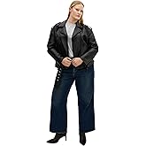 ity Chic Women's Plus Size Jacket - Julie Faux Leather Biker