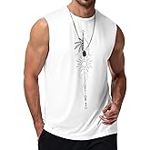 ACHUSE 4th of July Shirts for Men Muscle Tank Tops Sleeveless Graphic American Flag Beach Hawaiian T-Shirts M-3XL