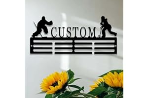 Personalized Ringette Award Medal Holder Custom Ringette Player Medal Hanger Display 12 Rungs for Medals & Ribbons Ringette A