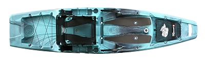 Perception - Outlaw 11.5 Fishing Kayak - Sit on Top - Fold Away Lawn Chair Seat - 4 Rod Holders - Integrated Tackle Trays - 11.5 ft - Dapper