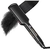 Titanium Flat Iron Hair Straightener for Natural Hair, 2 inch Hair Straightener for Thick Hairs, Silk Press Flat Iron Wide Plate