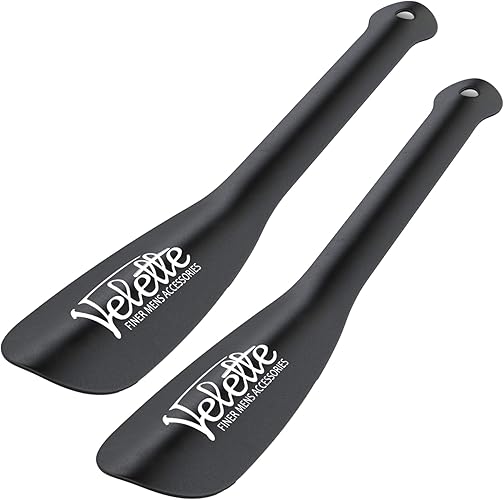 Metal Shoe Horn, 11.5” Long. Sleek Black Metal Shoes Horn