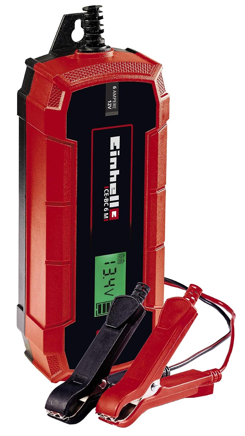 Einhell Batterie-Ladegerät CC-BC 12 – 12 V, 8-12 A, Mit Stahlblechgehäuse & Amperemeter