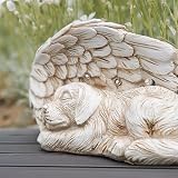 Festive Lights 19.5cm Solar Dog Angel Wings Memorial Light Outdoor view 6