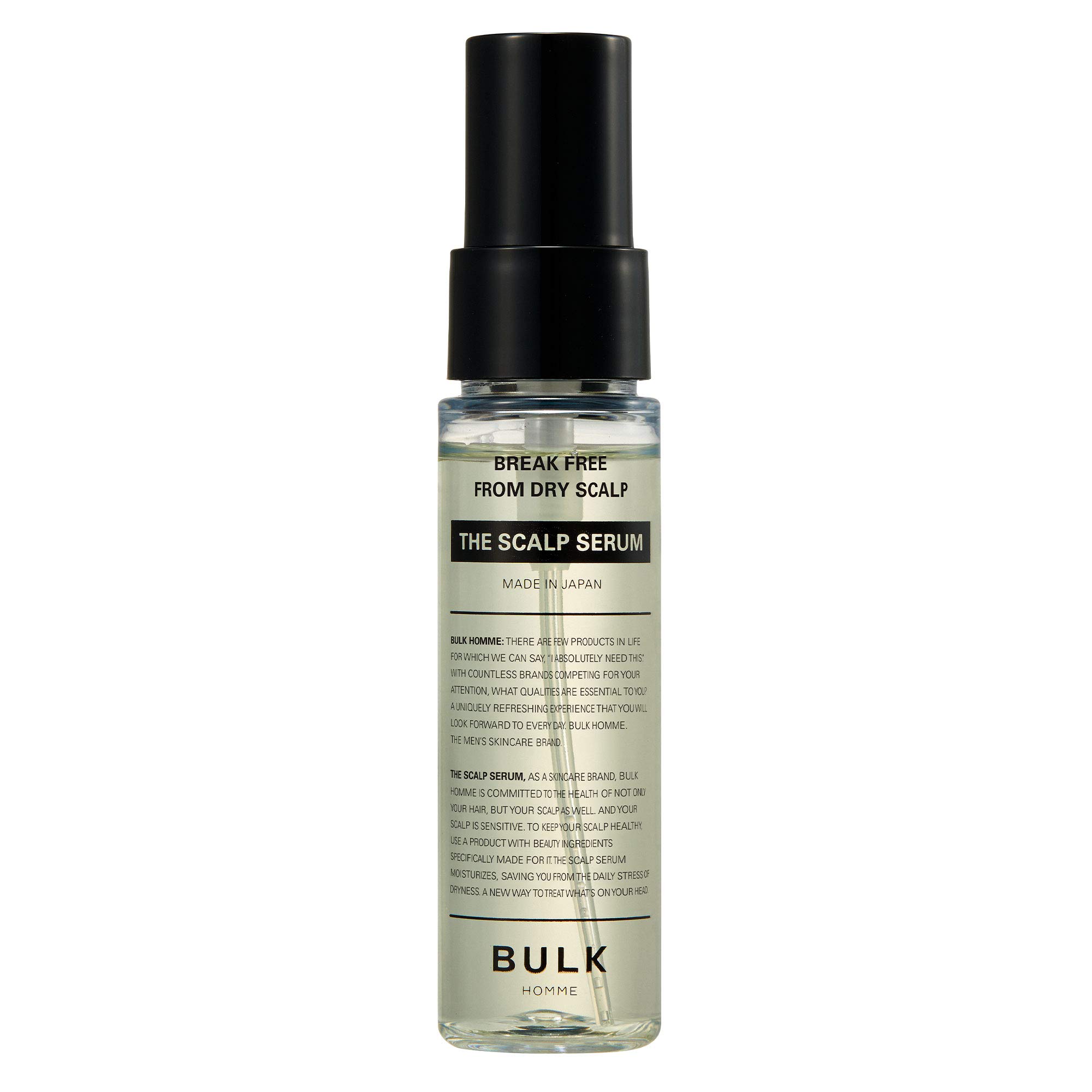 BULK HOMME – THE SCALP SERUM – Hair Care and Hair Serum for Men – Hair Serum for Vulnerable Scalp that Hydrates and Protects in Depth – Advanced Japanese Serum made with Natural Ingredients – 50ml
