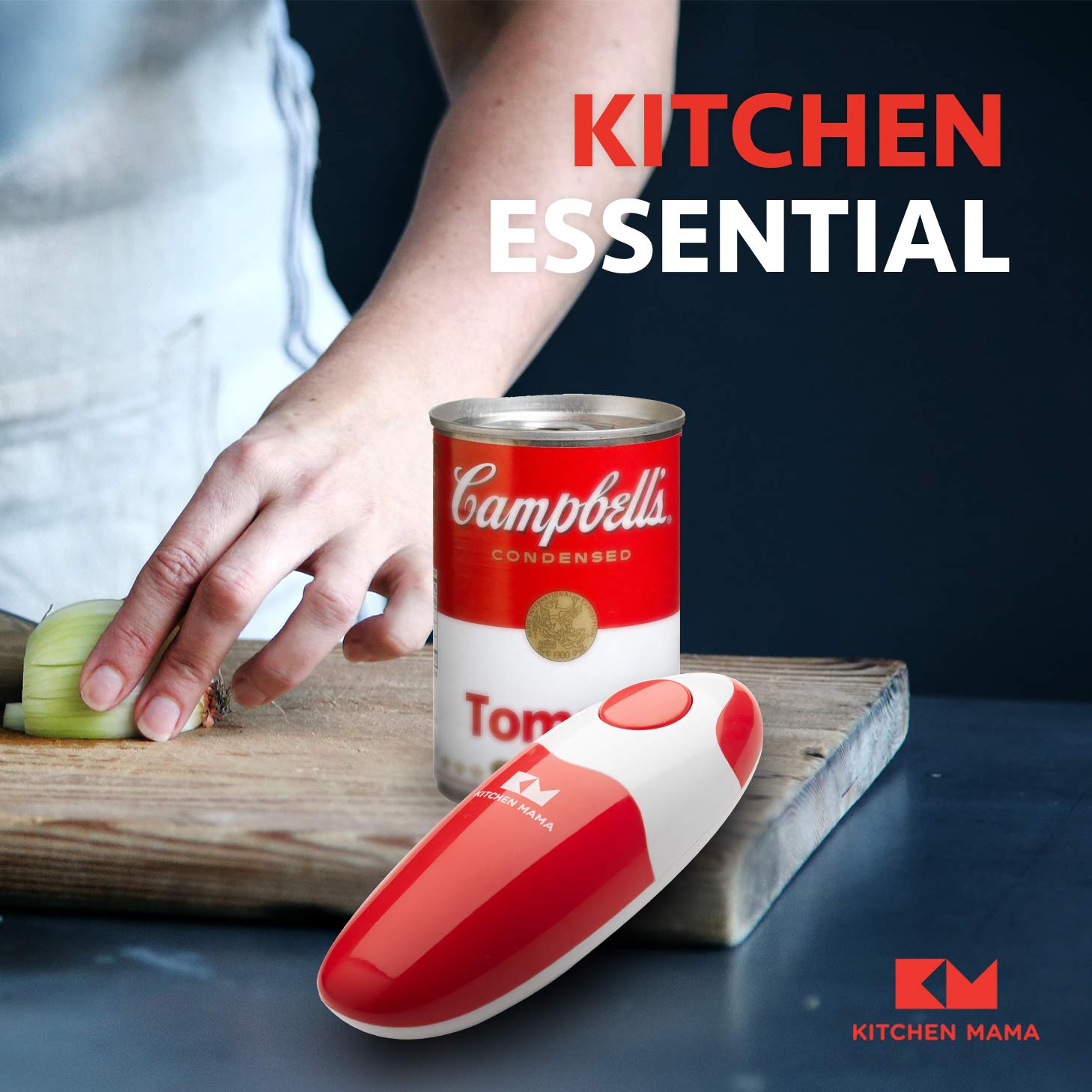 Kitchen Mama Electric Can Opener Open Your Cans with A Simple Push of