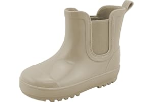 BEARPAW Toddler and Kids' Chelsea Rain Boots, Waterproof Rubber Rainboot, Girls/Boys Light Water Shoes for Muddy Park/Hiking