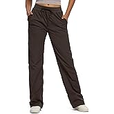 SEVEGO Women's 30"/32"/34"/36" Tall Inseam Lightweight Dance Studio Pants Ruched Workout Athletic Casual Pants