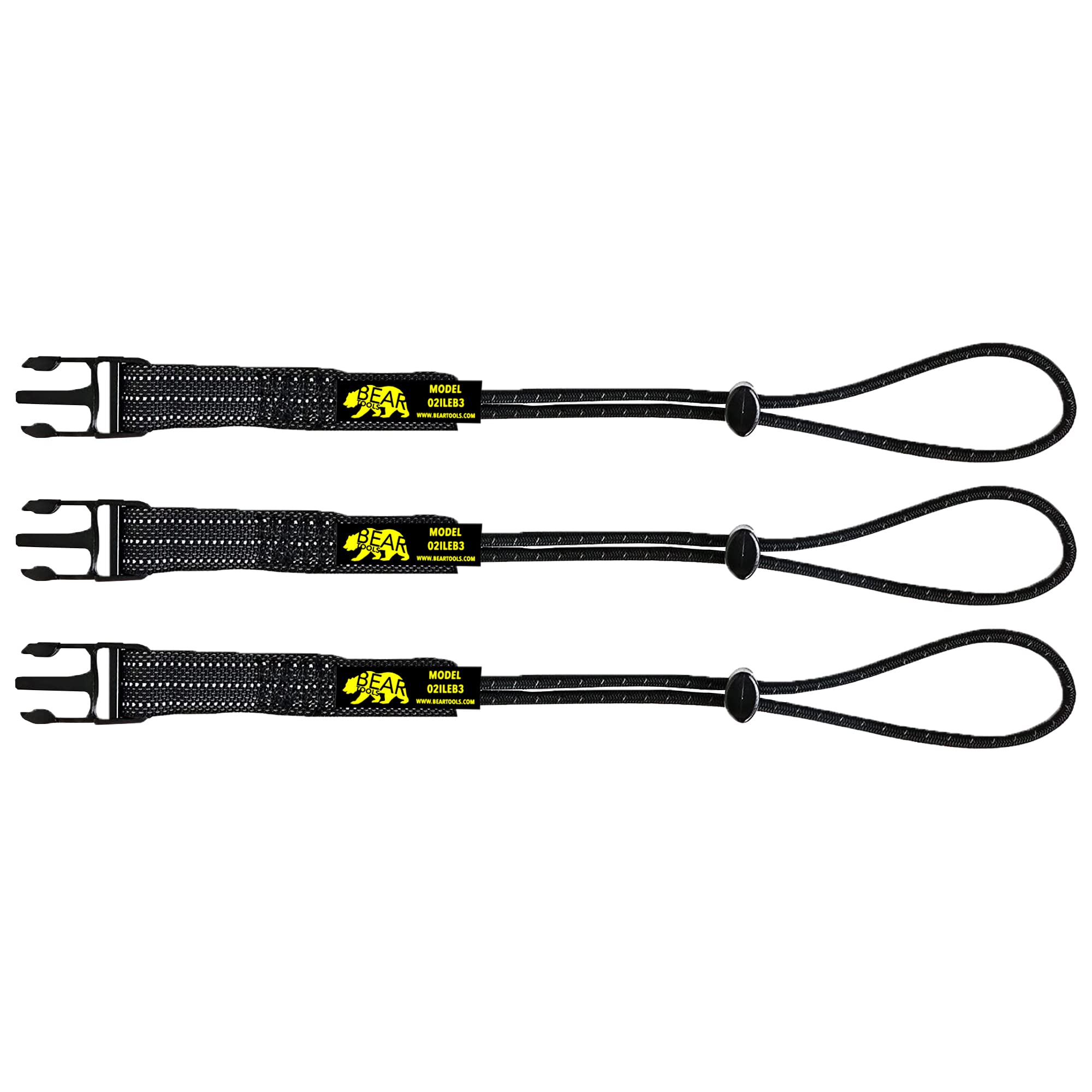 BearTOOLS Interchangeable Tool Safety Lanyard Detachable Buckle Multi Accessory Connection Protection Kit (3 Loop Ends)