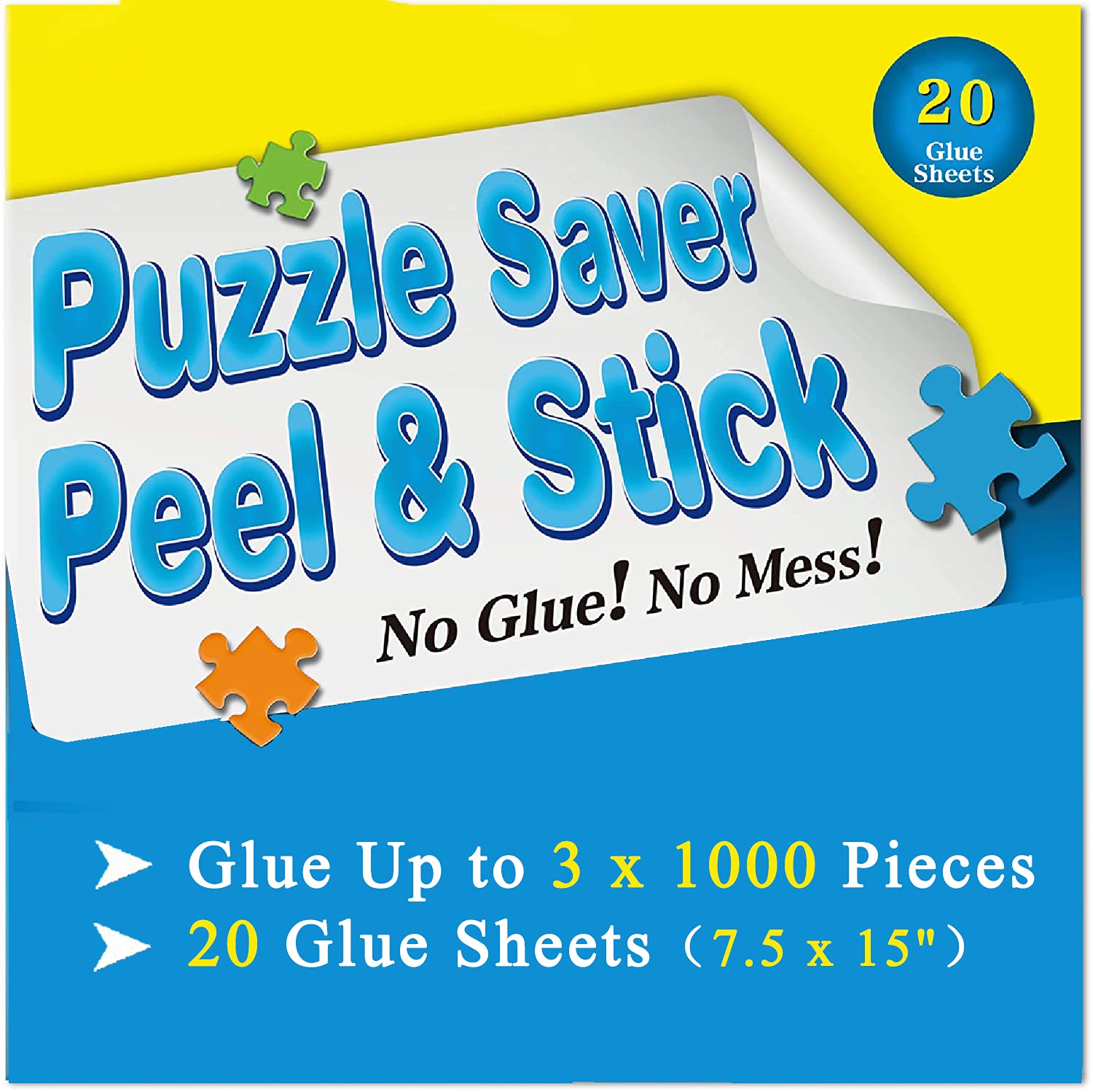 Puzzle Saver Sheets, No Mess Puzzle Glue Done in Seconds