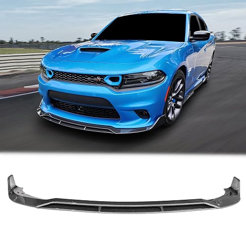 Front Bumper Lip For Dodge Charger SRT RT GT SXT 2015-2023 – Glossy Black ABS Spoiler Splitter Body Kit - View #7