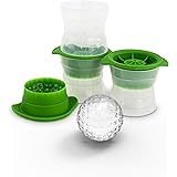 Tovolo Golf Ball Ice Molds (Set of 3) - Slow-Melting, Leak-Free, Reusable, & BPA-Free Craft Ice Molds / Great for Whiskey, Co