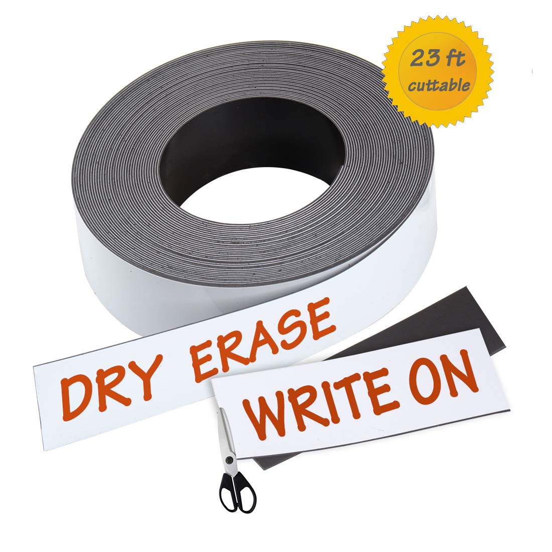 Rewritable Reusable 1 mtr length Dry Wipe Identification Tape