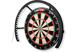 CyeeLife Dartboard Lighting System, White LED Dartboard Light,Securely Fits All Dart Boards,Easy Assembly,Professional Darts 