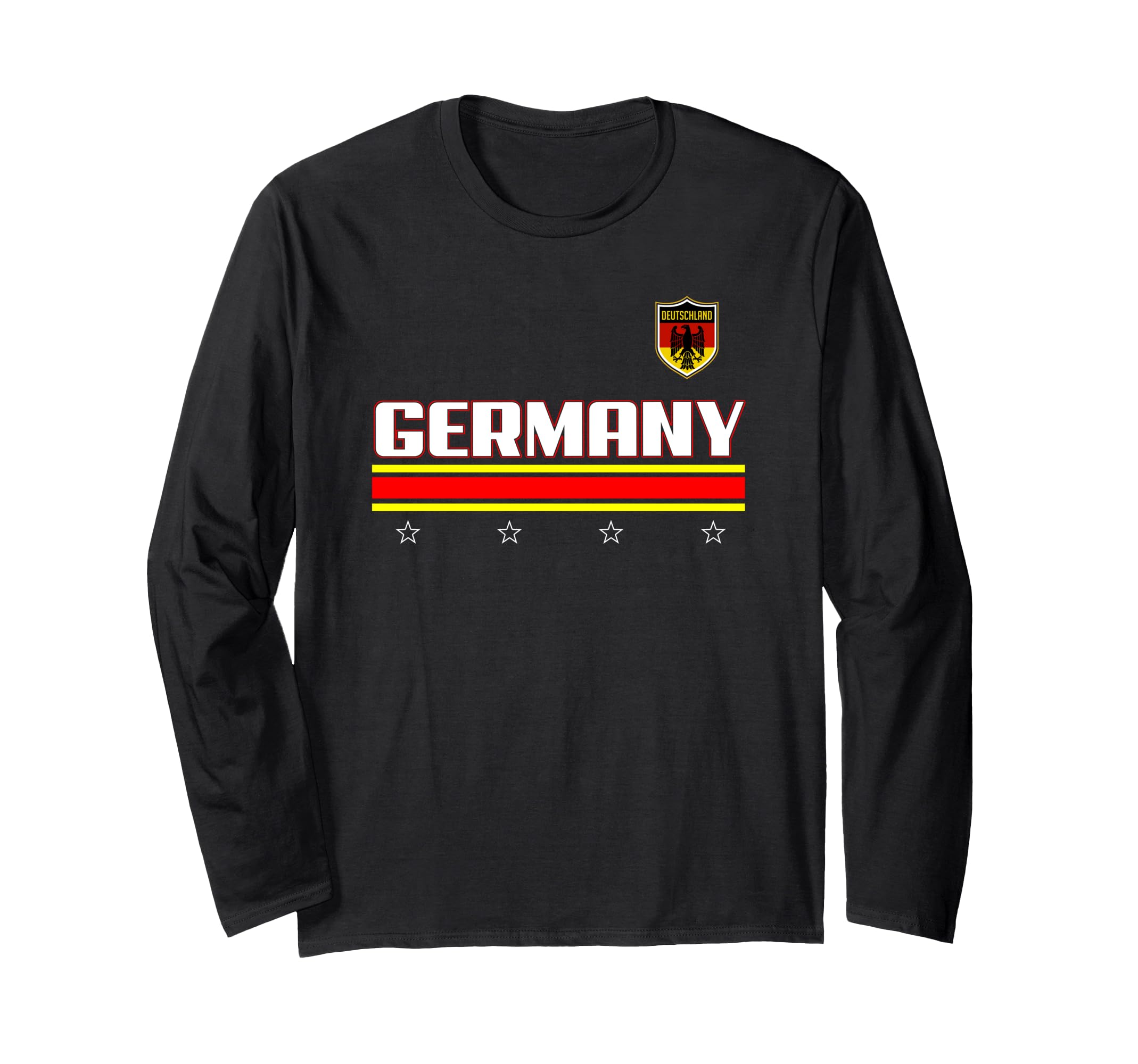 Trendy Germany 4 Star Banner Long Sleeve T-Shirt