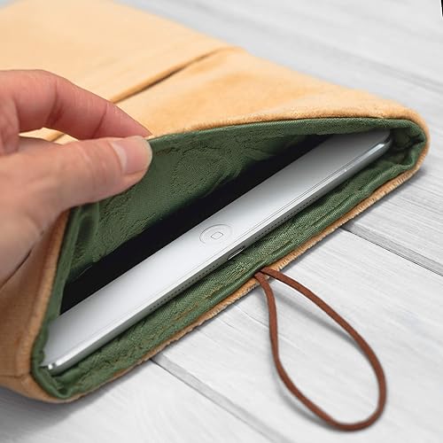 New 10 2 Ipad 2019 Padded Tablet Sleeve Case Ipad Pro 9 7 10 5 12 9 11 Inch Air Peach Velvet Fabric Cover Pouch Amazon Co Uk Handmade